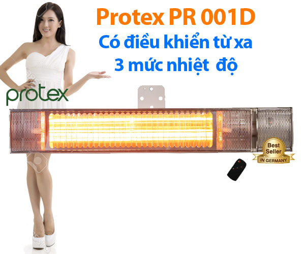 Đèn sưởi nhà tắm Protex PR001D không chói mắt