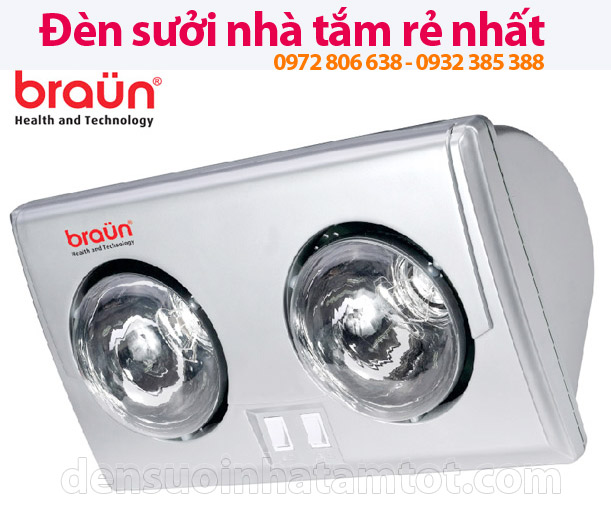 Đèn sưởi nhà tắm Braun BU02Đèn sưởi nhà tắm Braun BU02