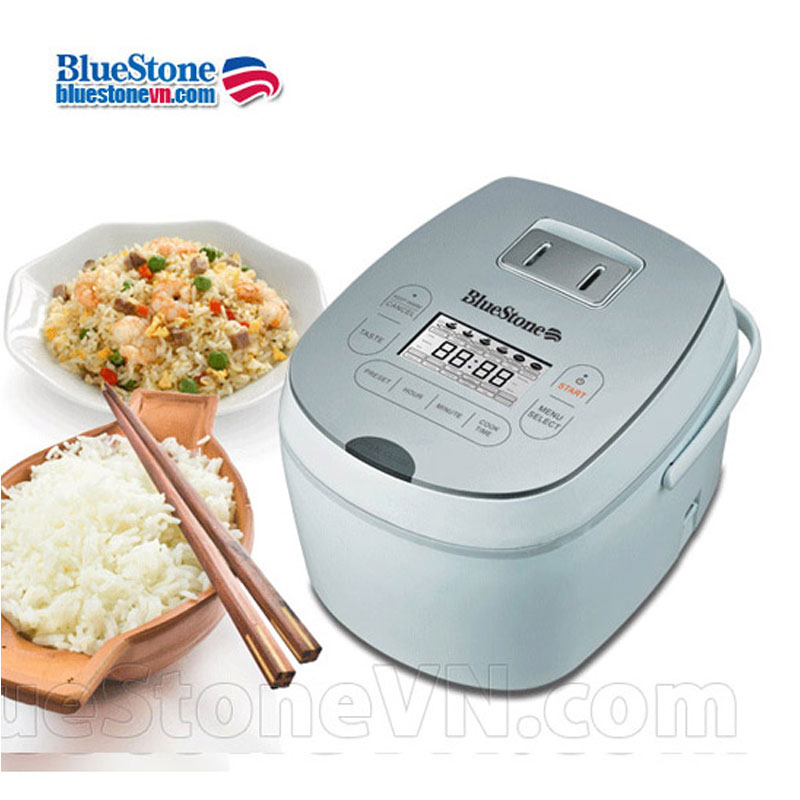 Nồi cơm điện tử BlueStone RCB 5985S chất lượng cao, kiểu dáng thiết kế nhỏ gọn,tinh tế, sang trọng, lòng nồi dày phủ chống dính caoo cấp Ceramic an toàn.