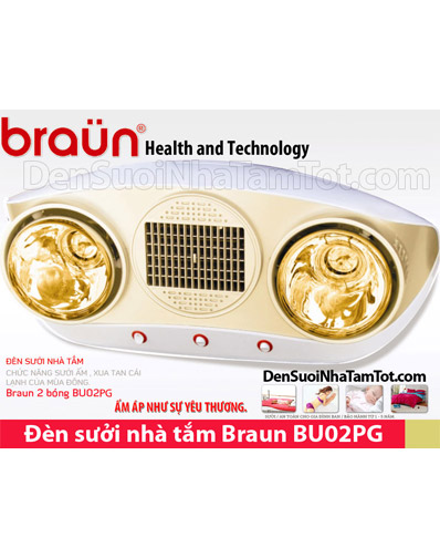 Đèn sưởi nhà tắm Braun BU02PG