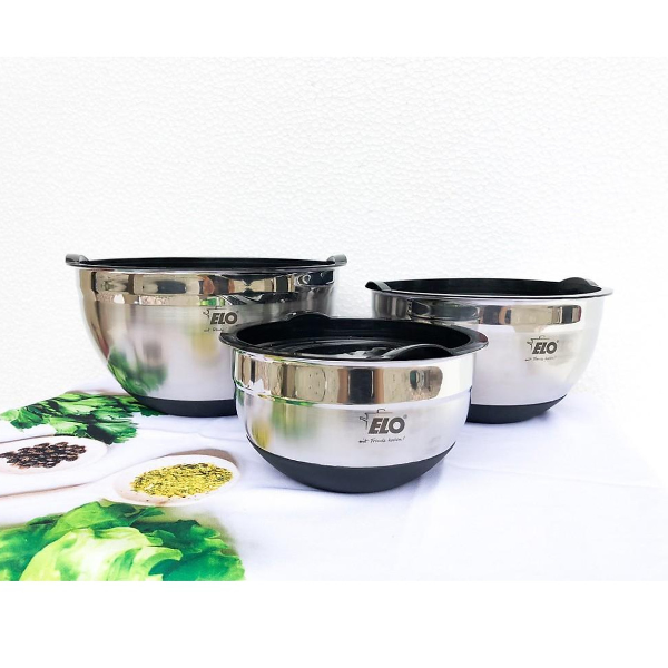 Bát trộn ELO Mixing Bowl 3 chiếc 16cm,20cm,24cm