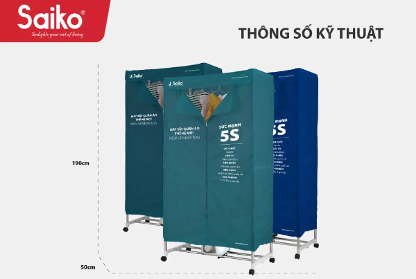 Thông tin tủ sấy quần áo Saiko CD-2300