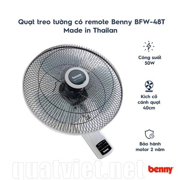 Đặc điểm của Quạt treo tường Benny BFW-48T