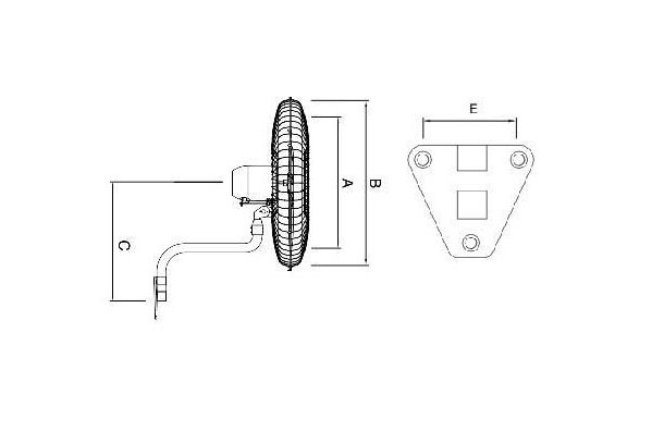 Quạt treo tường công nghiệp Komasu KM600S