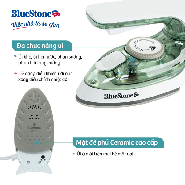 Bàn ủi hơi nước du lịch BlueStone SIB-3819