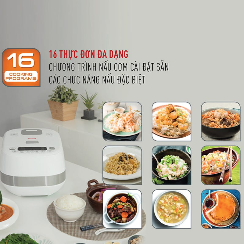 đa dạng 16 chức năng nấu