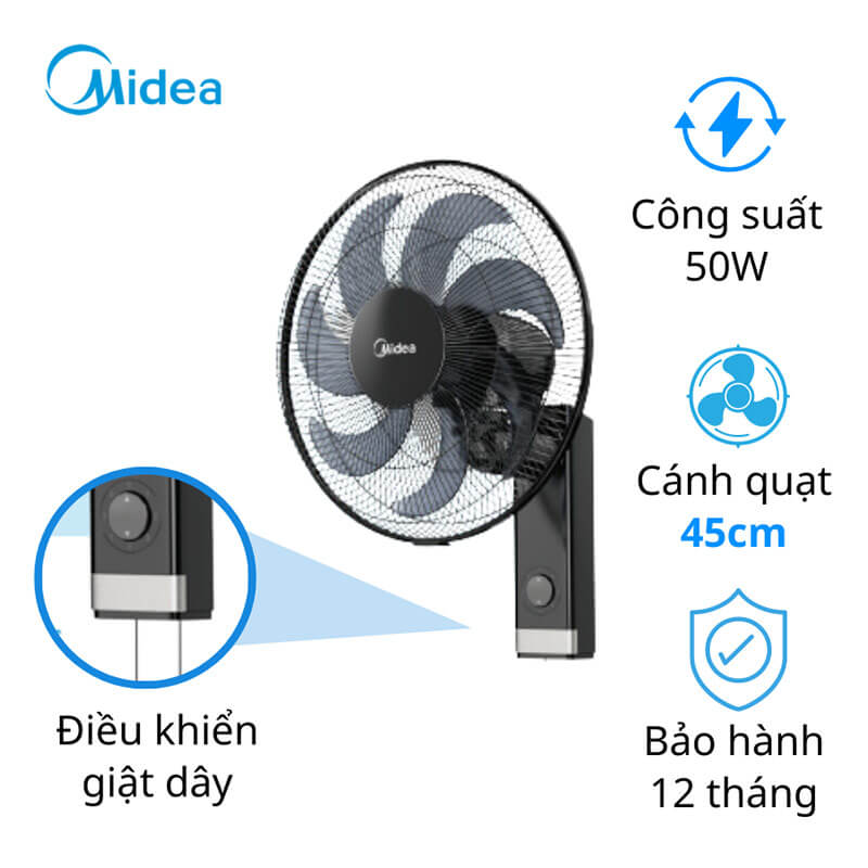 Quạt treo tường Midea FW40-23M 7 cánh