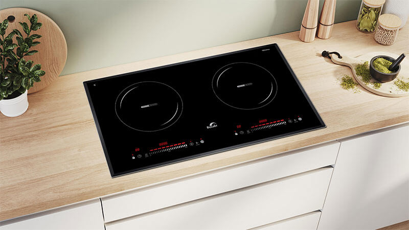 Bếp từ đôi Bauer BE3008SI 2 vùng nấu tiện ích