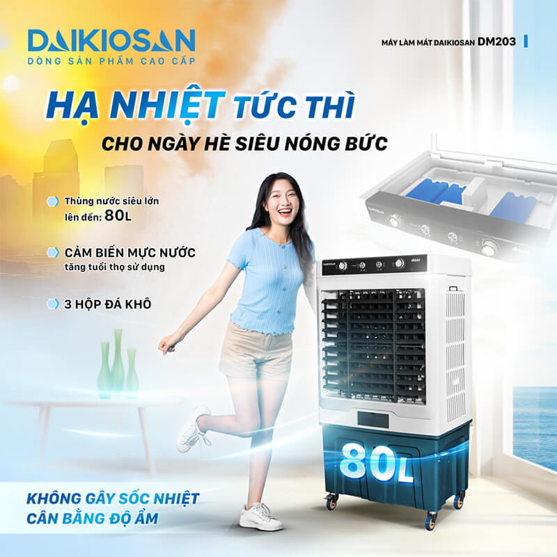 Làm mát tức thì nhờ đá khô tăng hiệu quả làm mát