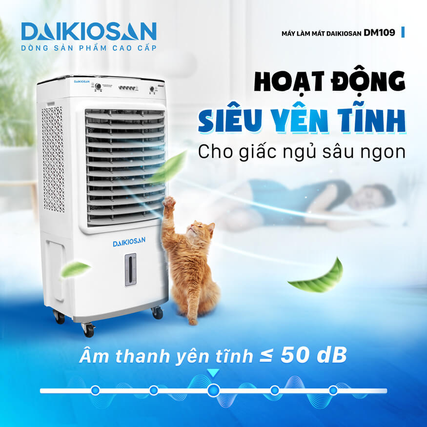 Quạt Hơi Nước Daikiosan DM109 siêu yên tĩnh