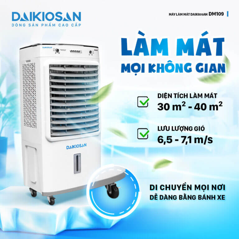 Quạt Hơi Nước Daikiosan DM109 làm mát không gian trung