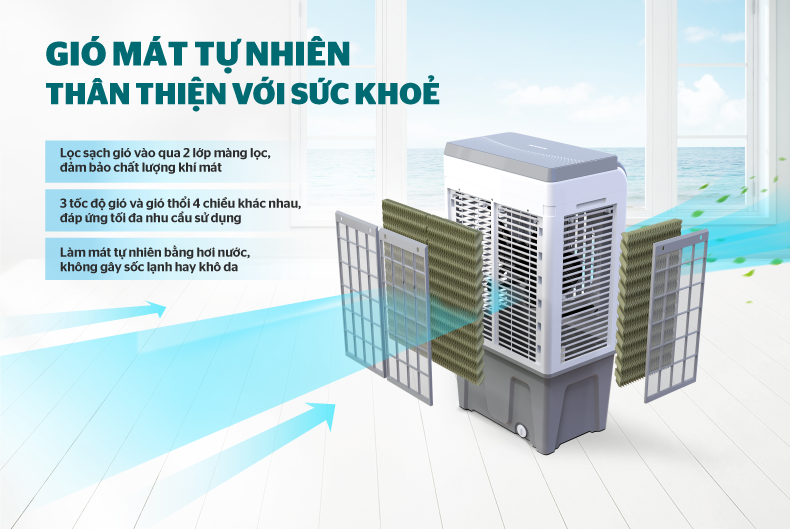 Làm mát tự nhiên, bảo vệ sức khỏe