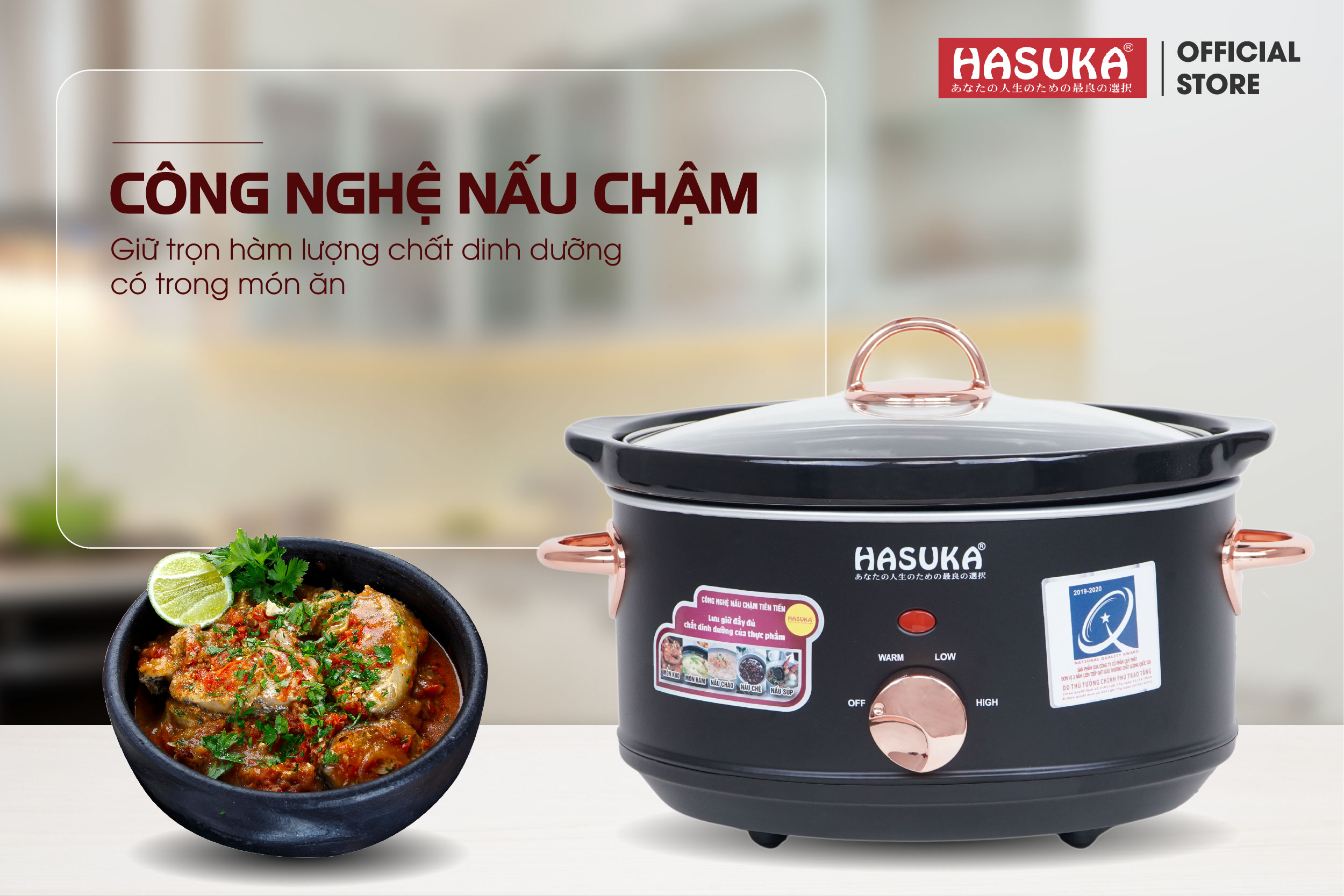 Công nghệ nấu chậm, giữ trọn hương vị