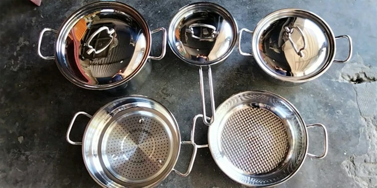 Chất liệu inox 430 (thép không gỉ 18/0) siêu bền