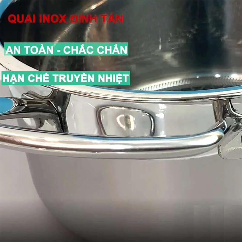 Tay cầm inox đinh tán