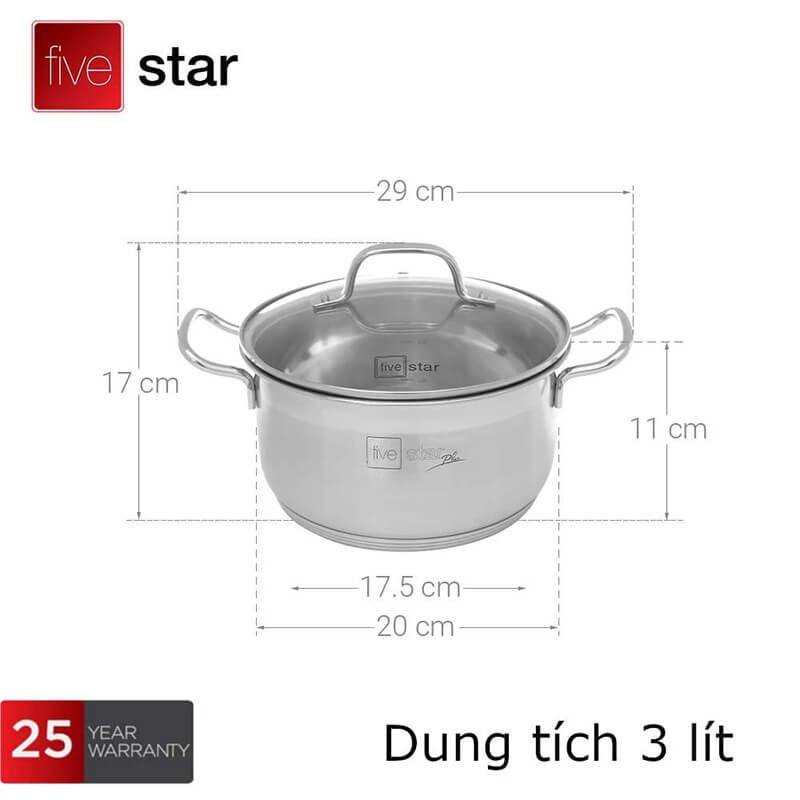 Kích thước của nồi 20cm