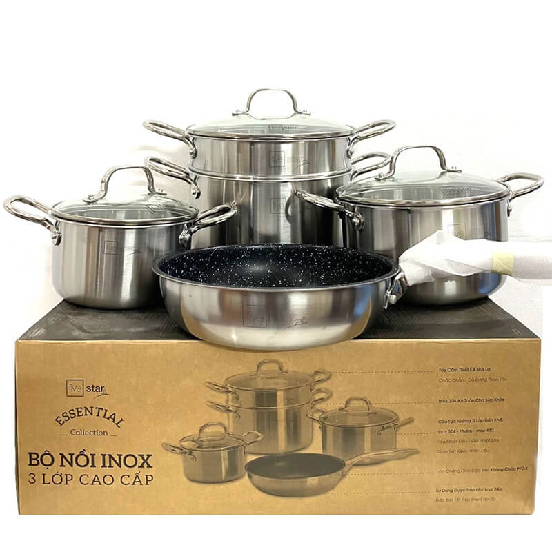 Bộ nồi bền bỉ, an toàn và tiện dụng