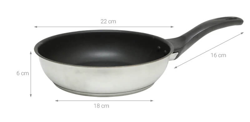 Thông số kỹ thuật chảo chống dính Fivestar C22-CD 22cm