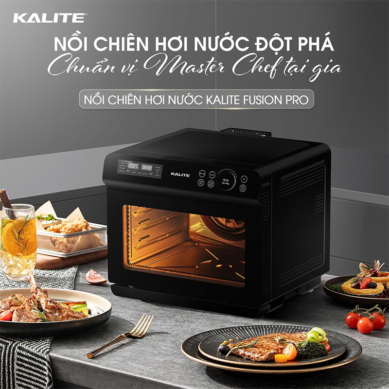 Nồi chiên hơi nước Kalite Steam Fusion Pro 20L 1400W đột phá