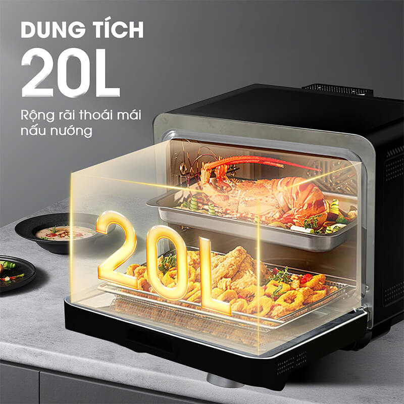 Dung tích 20L không gian sáng tạo thực đơn