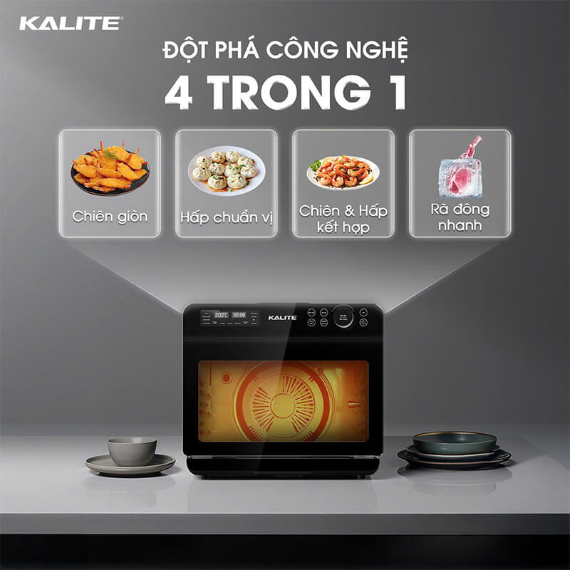 Công nghệ 4-in-1 đa năng, tiện lợi cho mọi món ăn