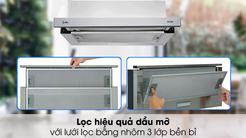 Bộ lọc mỡ hợp kim nhôm 5 lớp siêu bền