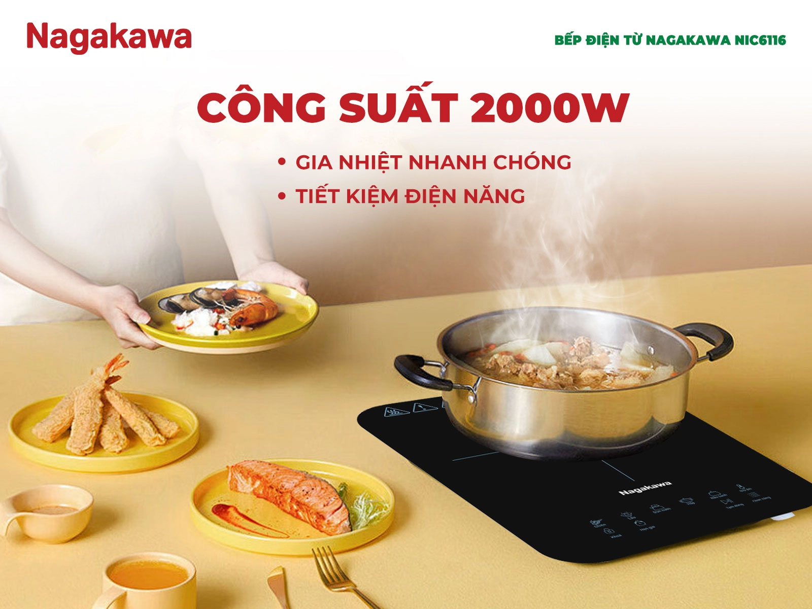 Công suất mạnh mẽ 2000W