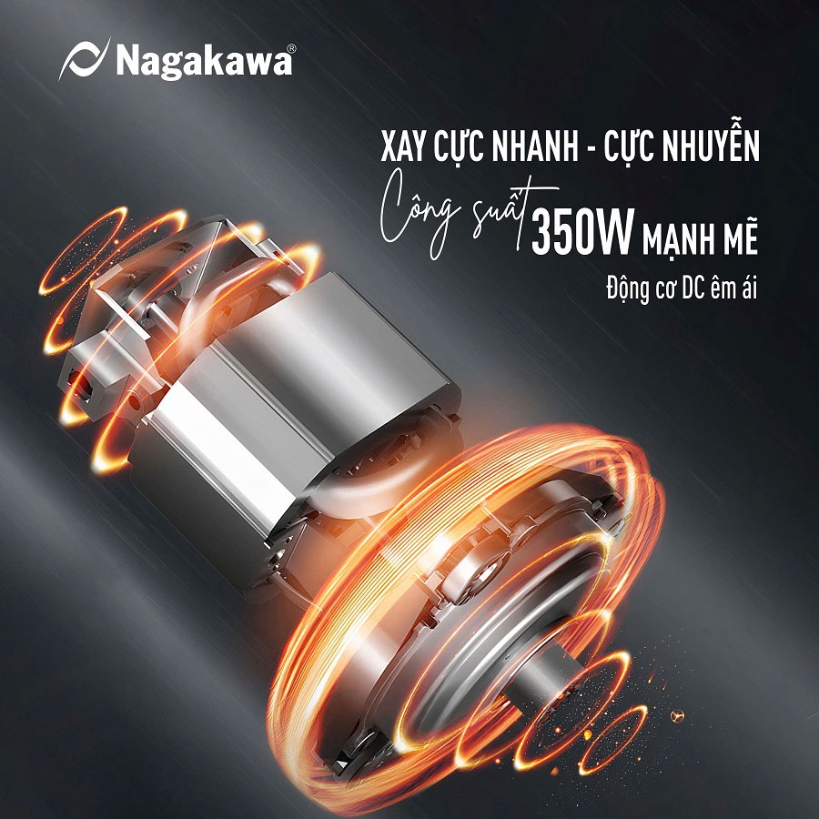 Xay nhanh, nhuyễn đều – Nhờ công suất 350W mạnh mẽ