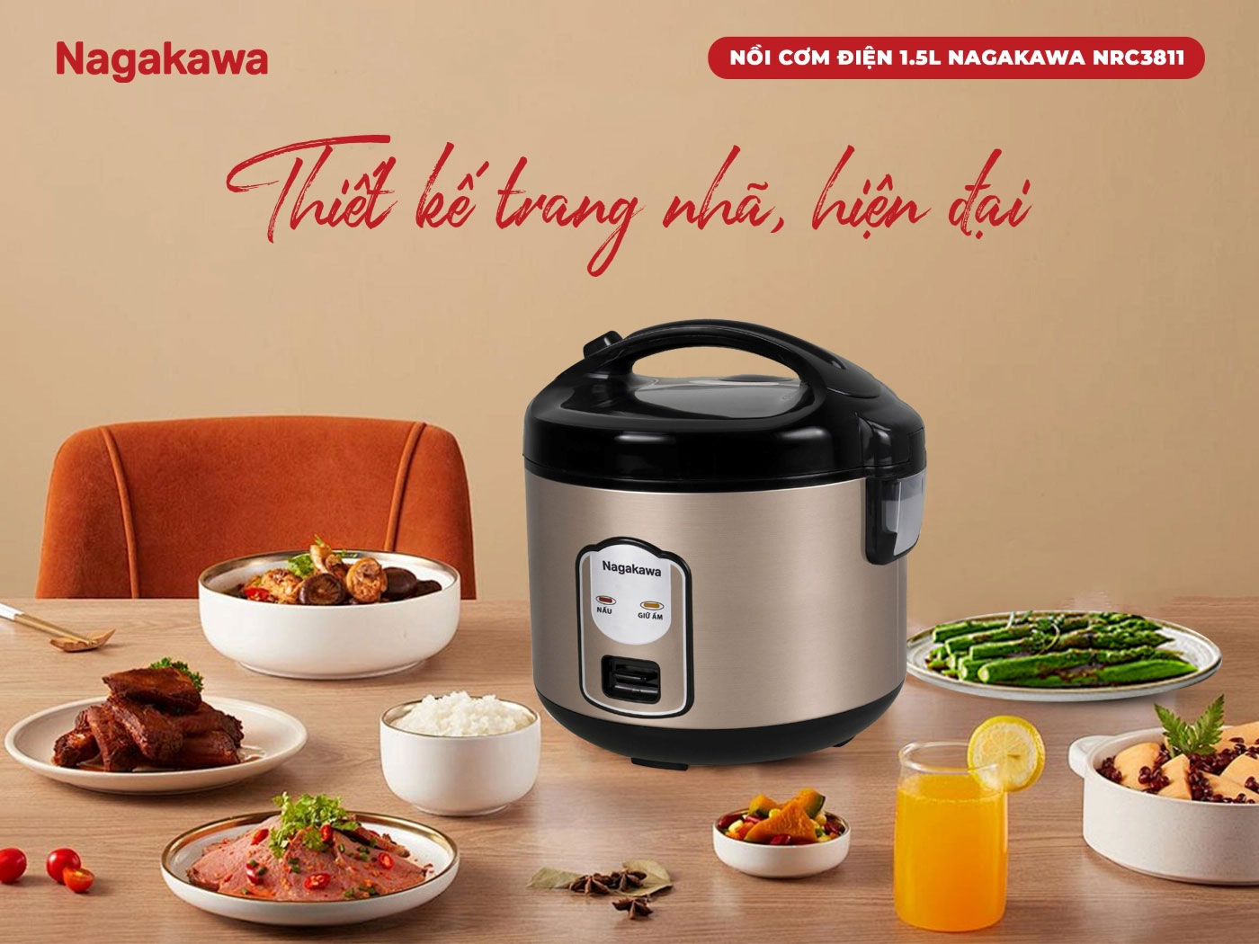 Thiết kế trang nhã – Tô điểm gian bếp hiện đại