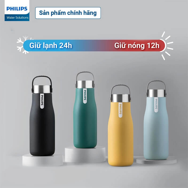 Bình giữ nhiệt Philips GoZero UV Smart 590ml