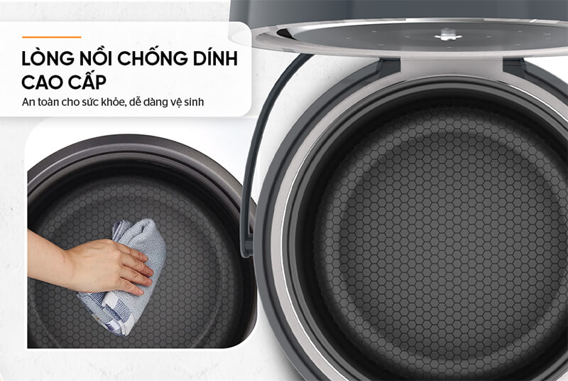 Chất liệu lòng nồi an toàn – Chống dính hiệu quả