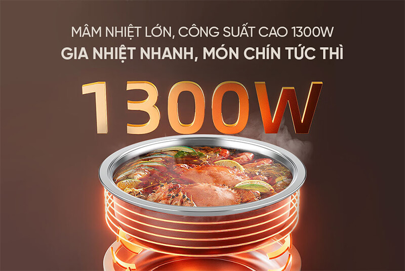 Công suất mạnh mẽ 1300W