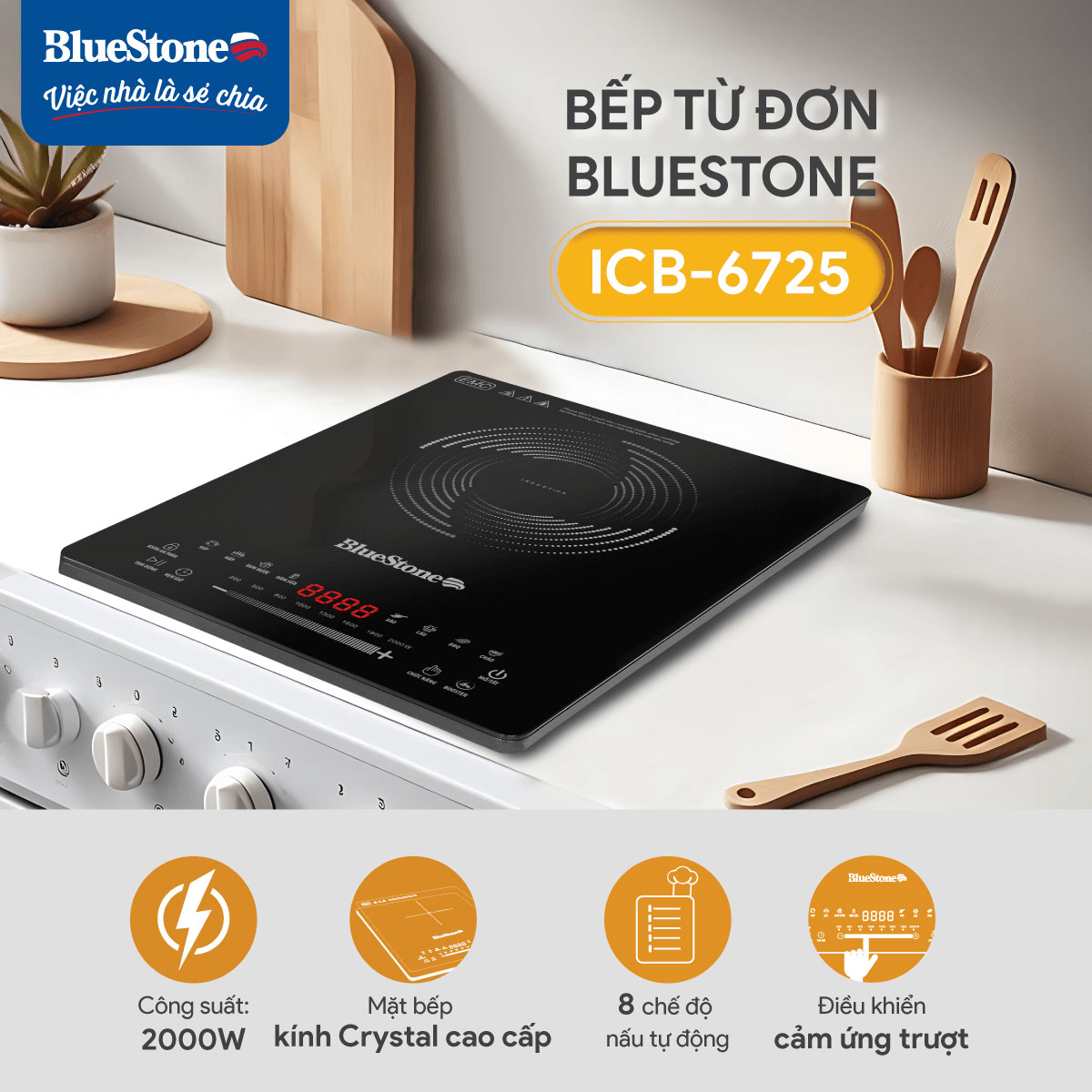 Bếp Từ Đơn BlueStone ICB-6725