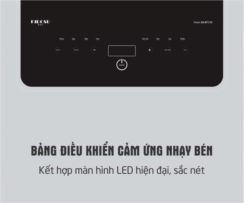 Bảng điều khiển cảm ứng – Nhạy bén, dễ dùng cho mọi đối tượng