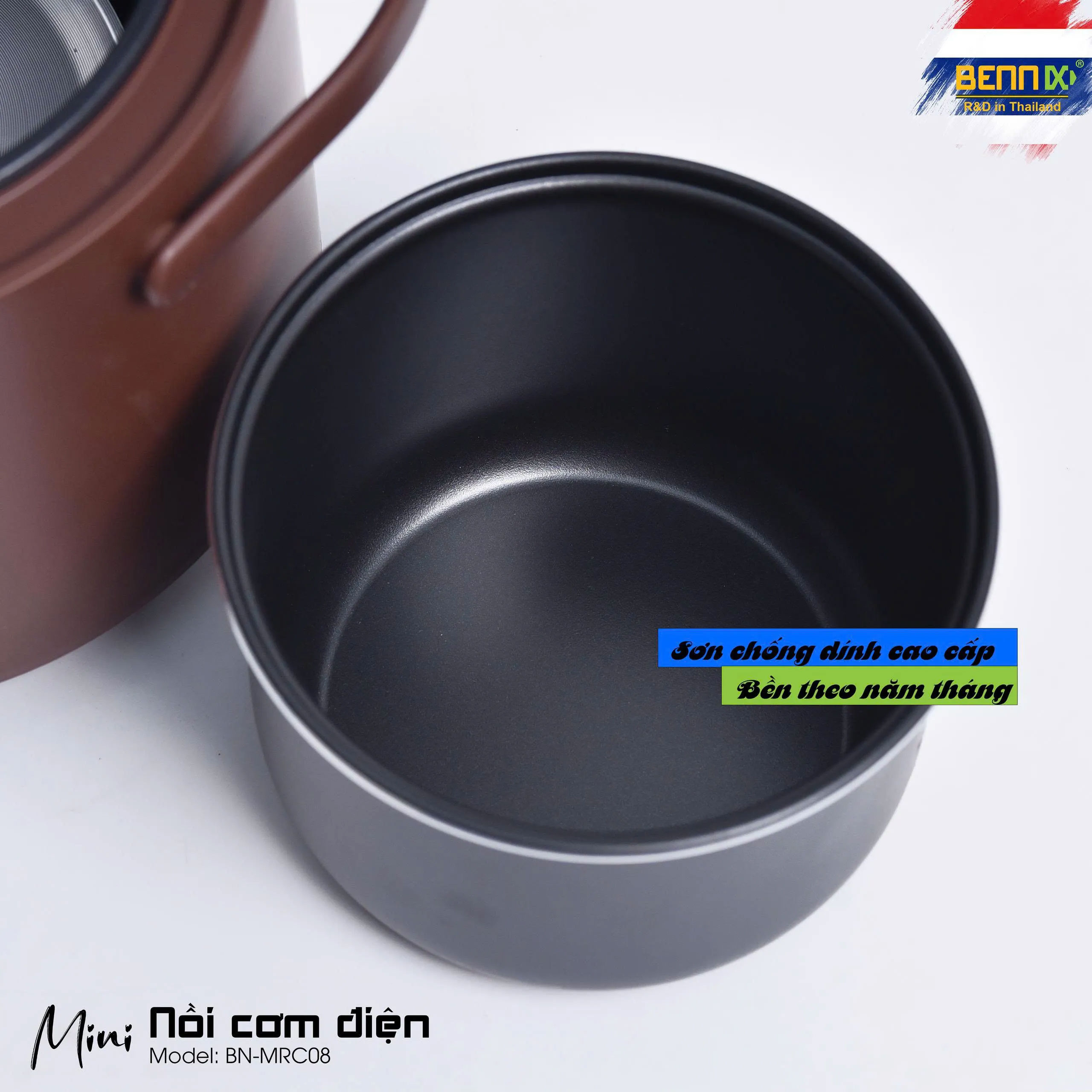 Lòng nồi phủ sơn chống dính cao cấp từ Mỹ
