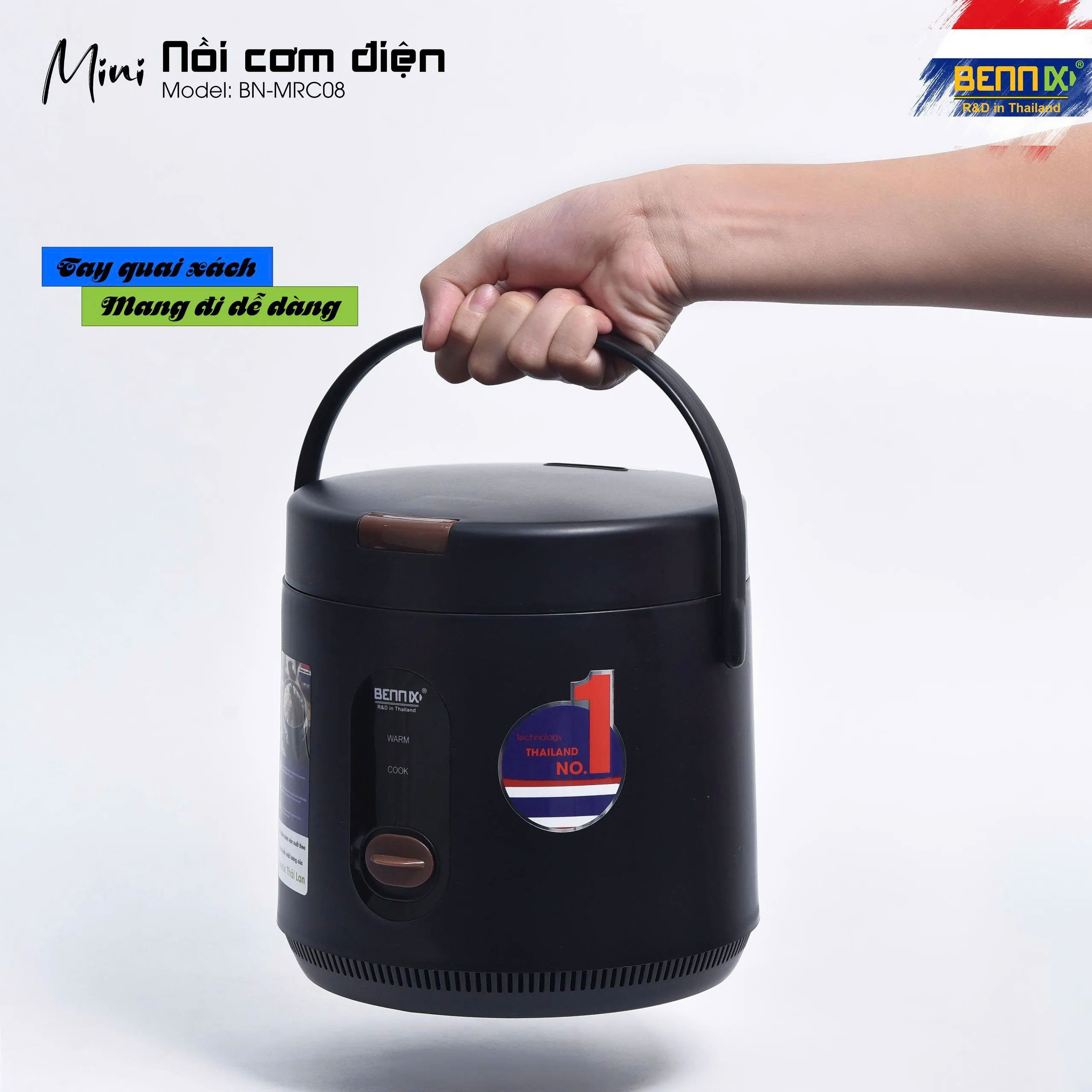 Tay xách tiện lợi, dễ dàng mang theo mọi nơi