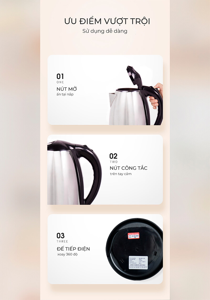 Đế xoay 360 độ – Tiện lợi cho mọi thao tác