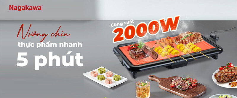 Công suất lớn nướng nhanh, giữ hương vị tự nhiên