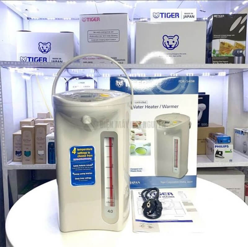 Bình thủy điện Tiger PDR-S40W Nhật Bản 4L