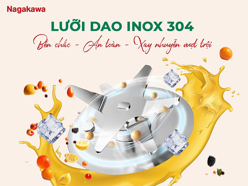 Lưỡi dao inox 304 sắc bén bảo đảm an toàn và độ bền