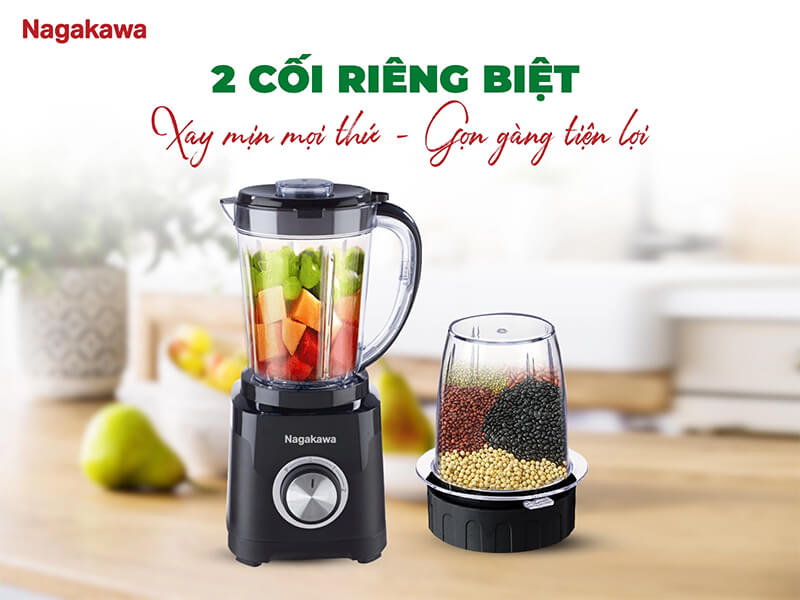 Hai cối xay chuyên biệt tối ưu công năng