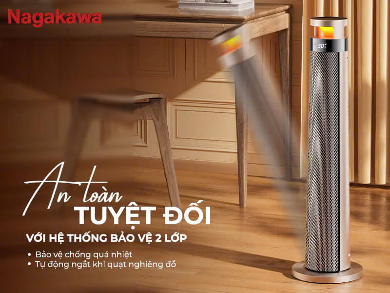 Máy Sưởi Gốm Nagakawa NEH8366