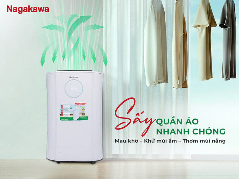 Máy hút ẩm lọc không khí Nagakawa 20L NAD8559