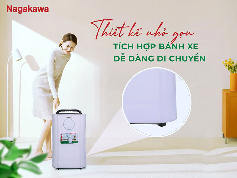 Máy hút ẩm lọc không khí Nagakawa 20L NAD8559