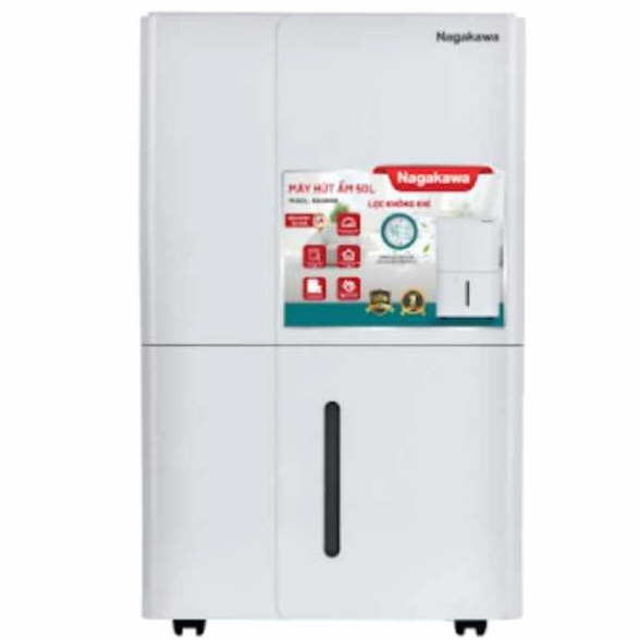 Máy hút ẩm Nagakawa NAD8669 50L công suất 800W, diện tích dùng đến 100m²