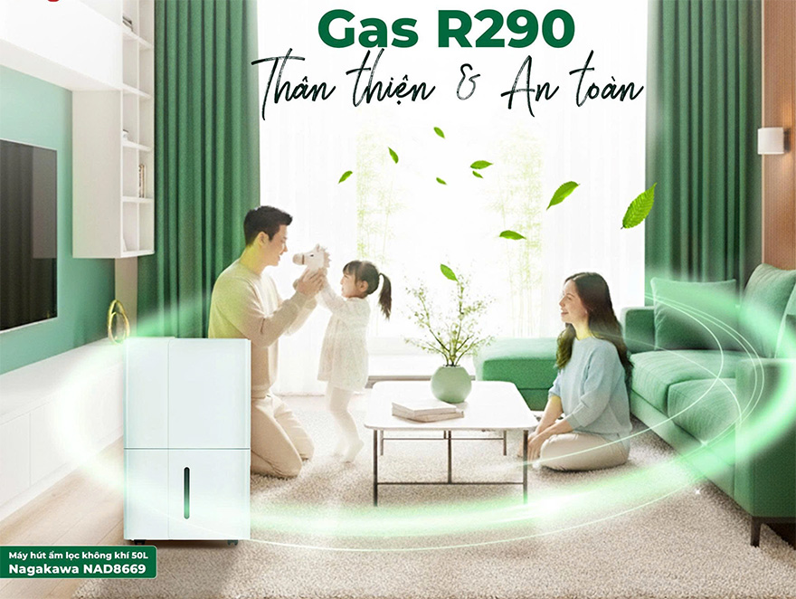 Nagakawa NAD8669 sử dụng Gas R290