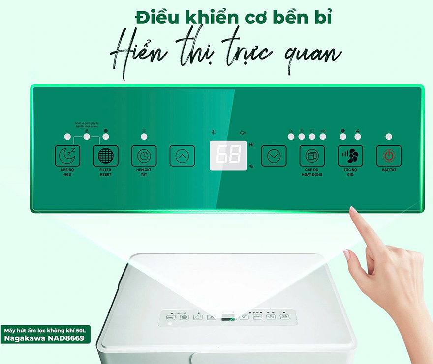 Máy lọc không khí Nagakawa NAD8669 50L