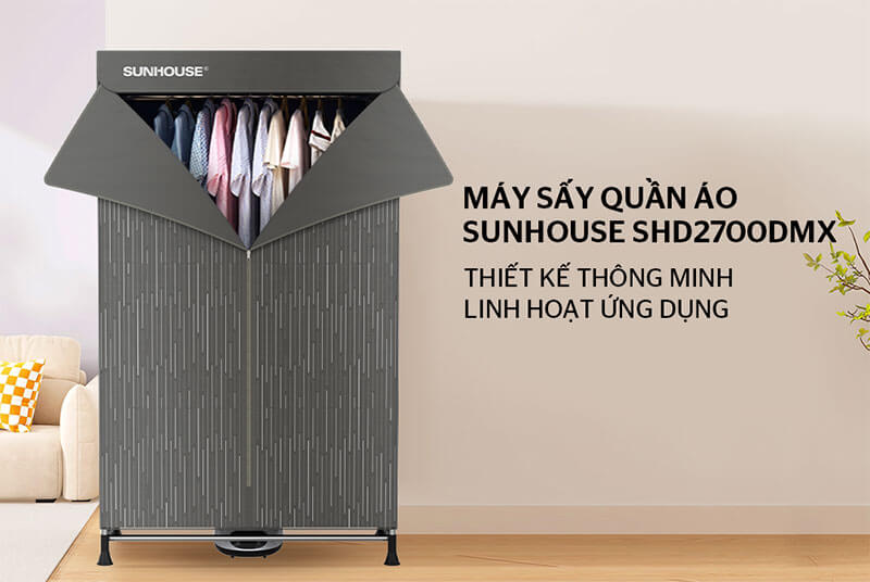 MÁY SẤY QUẦN ÁO SUNHOUSE SHD2700DMX