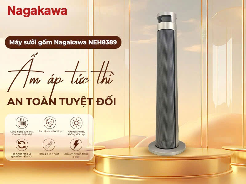 Máy sưởi gốm Nagakawa NEH8389
