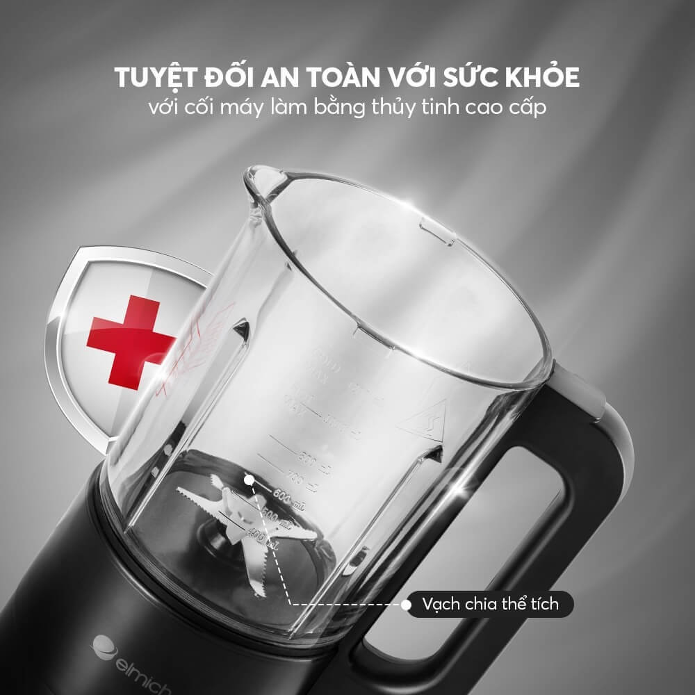 Cối máy bằng thủy tinh cao cấp